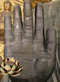奈良の大仏の手