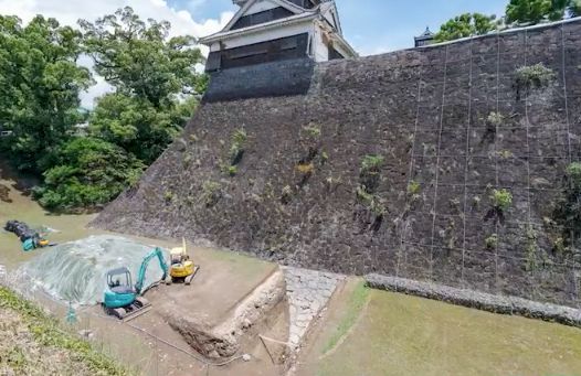 熊本城の石垣発見