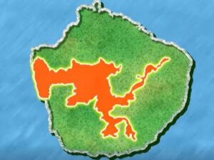 屋久島の世界自然遺産登録地域マップ