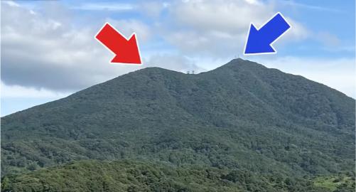 筑波山の２つの頂